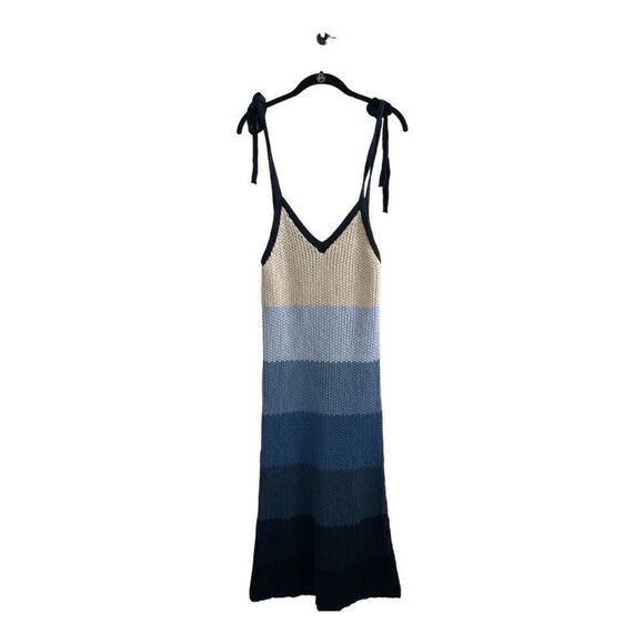 NWT ZARA Striped Knit Cotton Sweater Dress M - Picture 6 of 10